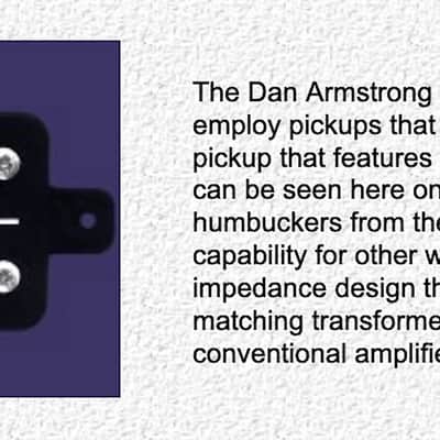 NOS 60s Dan Armstrong london series bass pickup low impedance floating humbucker pickup for acoustic, archtop and sliding pickup bass guitars 43grams (1.5oz)! image 8
