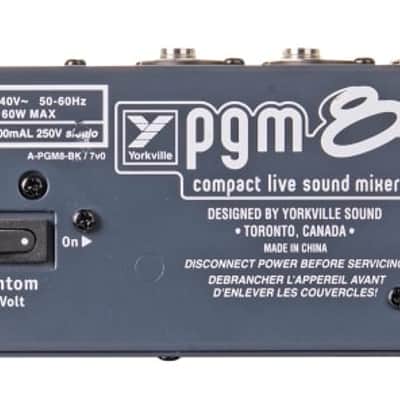 Yorkville PGM8 | 8-Channel Mixer with Effects. New with Full Warranty! image 4