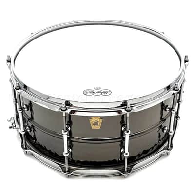 Ludwig Black Beauty Snare Drum 14x6.5 Hammered w/Tube Lugs B-Stock image 1