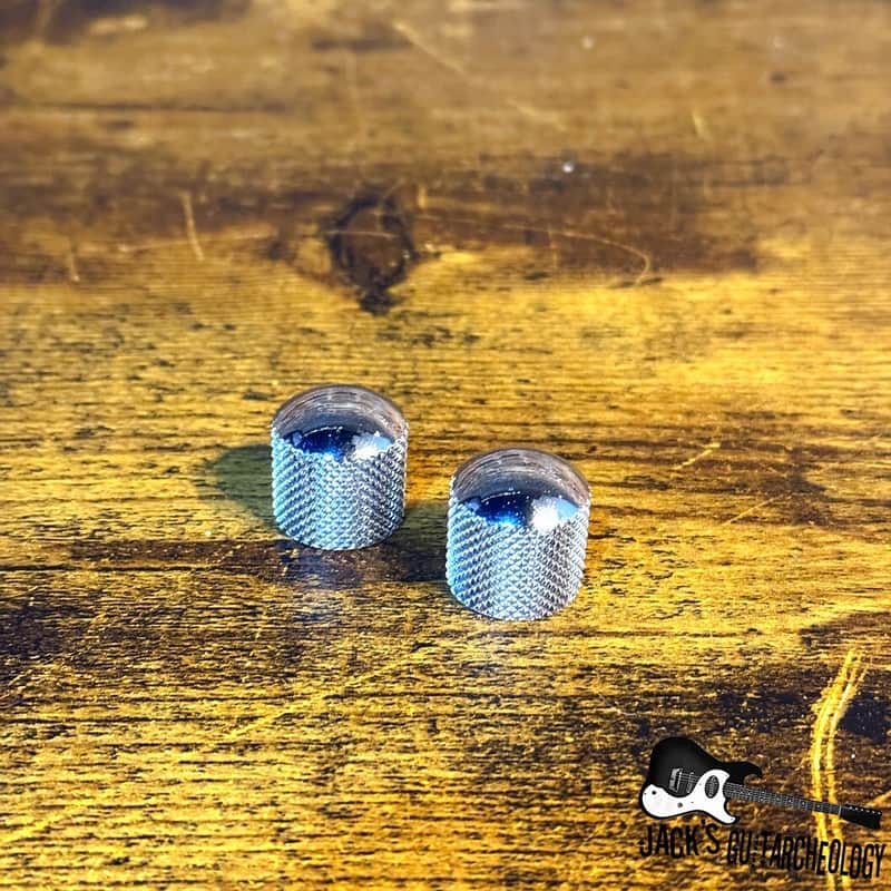 Squier P-Bass Knobs- Set of 2 (2010s - Chrome) image 1