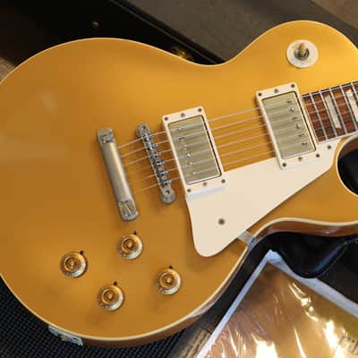 Minty! 2007 Gibson Custom Shop Les Paul 1957 Historic Reissue Electric Guitar Gold Top + COA OHSC image 2