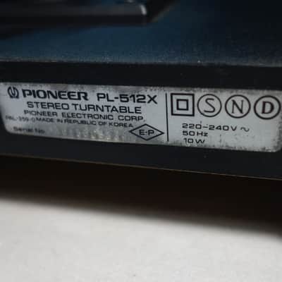 PIONEER PL-512X Belt Drive Stereo Turntable Vintage + SHURE M75B - platine vinyle révisée image 18
