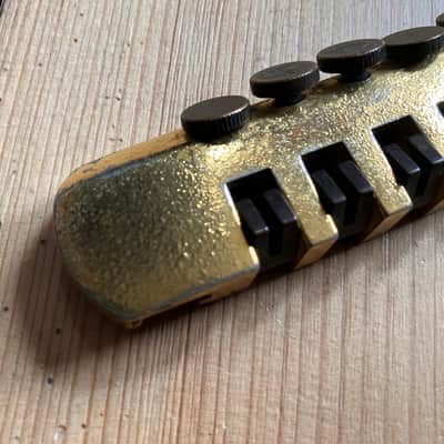 Schaller Vintage Electric Guitar TP6 Fine Tuning Guitar Bridge Pre Owned TP-6 Gold Finish image 2