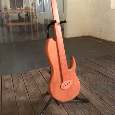WyRd XL fretless 4 string bass guitar by Jon Letts 27” -2023- Padauk image 4
