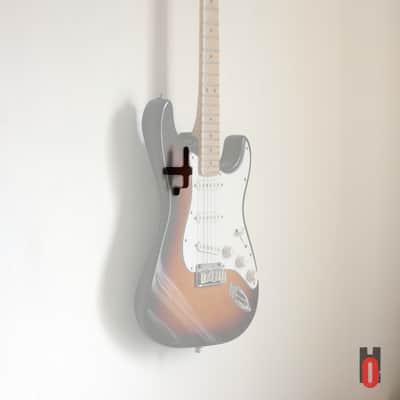Patented invisible guitar wall hanger compatible FenderÂ® with rectangular plate - 3 kits image 4