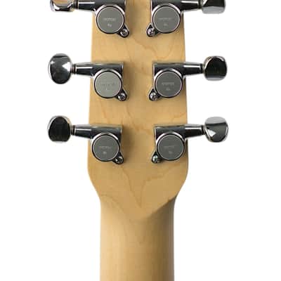 Used Jerry Jones Baby Sitar Red and Black Crackle w/Lipstick Pickup & Buzzmaster Bridge #NSN image 6