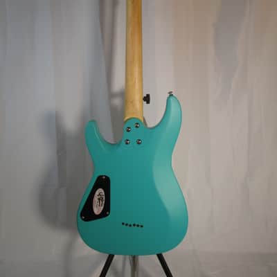 Schecter C-6 Deluxe Satin Aqua image 3