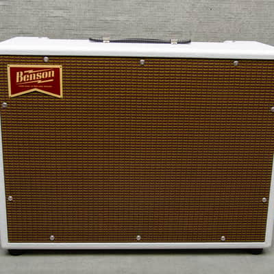 Benson Amps Monarch Reverb + 1x12 Combo White Tolex/Oxblood Grill image 2