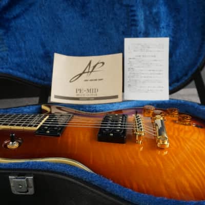 Aria Custom Shop PE-MID-I MIJ Flame Top MIDI Guitar w/ Original Case & Paperwork image 23