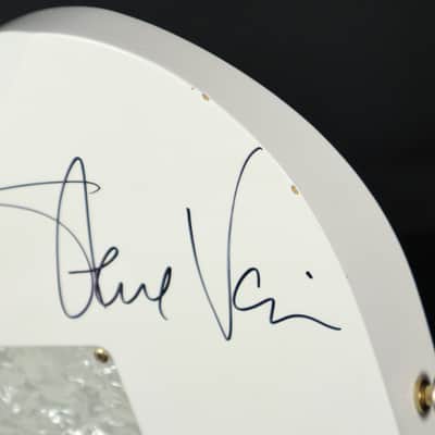 Ibanez Steve Vai Owned/Signed JEM JEM7V-WH White Electric Guitar w/ OHSC LI Practice Guitar image 15