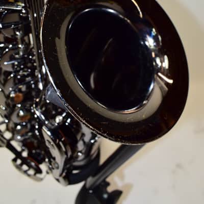 Cannonball A4 Big Bell Stone Series Standard Alto Saxophone, Polished Black Nickel w/ Case image 8