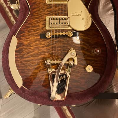 Gretsch G6134TGQM-59 Limited Edition Quilt Classic Penguin with Bigsby 2024  - Forge Glow image 9