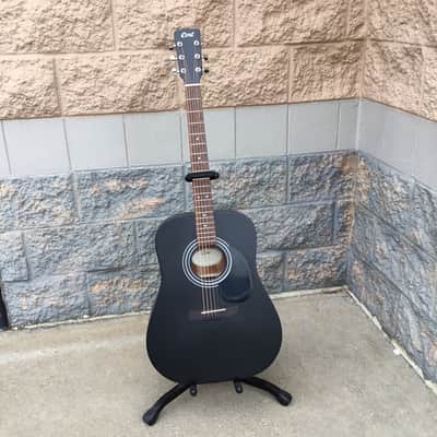 Cort AD810 BKS Standard Series Spruce/Mahogany Dreadnought - Black Satin image 2