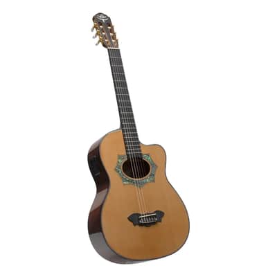 Oscar Schmidt OH30SCE Latin Collection Solid Cedar Top 6-String Acoustic-Electric Requinto Guitar w/Gig Bag image 1