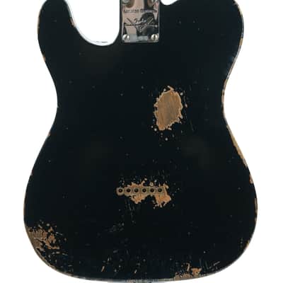 Fender Custom Shop Double Esquire Roasted Pine Relic Black 2022 image 8