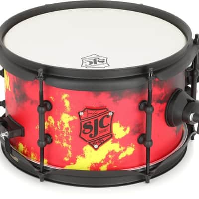 SJC Custom Drums Josh Dun Inferno Side Snare Drum - 6 inches x 10 inches image 2