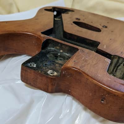 Authentic 1972 Fender Telecaster Custom Body - Exceedingly Rare Mahogany Bigsby! image 7