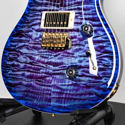 PRS Custom 24 Wood Library w/ 10-Top, Brazilian Rosewood, & 58/15 LT Pickups- Violet Blue Burst 2026 (0423892) image 11