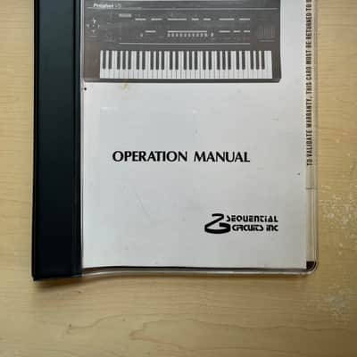 Sequential Circuits Prophet VS w/ Memory Cart + Manual image 12