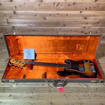 Fender James Jamerson 1962 Precision Electric Bass Guitar - 3-Tone Sunburst image 7