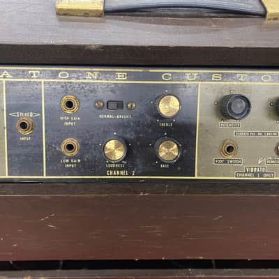 Magnatone Custom 460 2x12 + (2) 5x7 Tube Combo Amp 1962 - Fully Serviced image 7