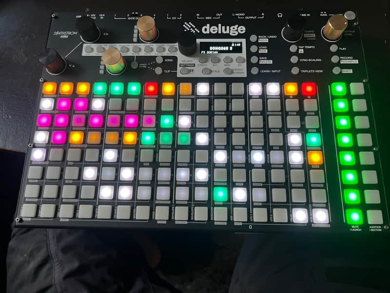 Synthstrom Audible Deluge 64-Voice Desktop Synthesizer with OLED Display 2022 - Present - Black image 1