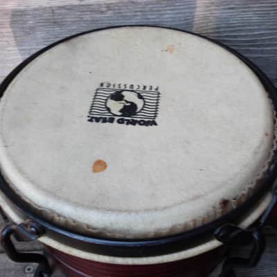 World Beat  professional bongos  cherry image 3
