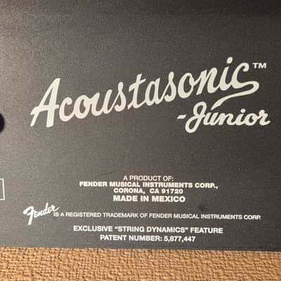 Fender Acoustasonic Junior 2-Channel 2 x 40-Watt 2x8" Acoustic Guitar Amp image 14