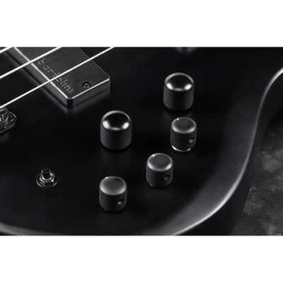 Ibanez BTB625EX Iron Label 5-String Bass w/ Bartolini Pickups - Black Flat image 9
