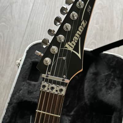 Ibanez JEM 7 DBK Black Industrial Finish with Mirror Guard Steve Vai Breed Pickups image 2