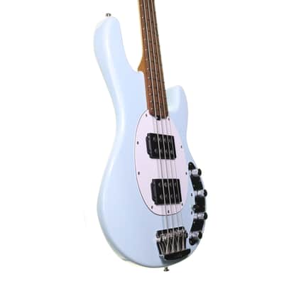 Sterling by Music Man StingRay HH Ray34 Bass Guitar in Daphne Blue image 5