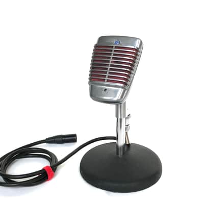 Excellent Working Vintage 1950's Shure Model 51 “Sonodyne” Dynamic Microphone with Stand & Cable-Nat King Cole Mic image 2