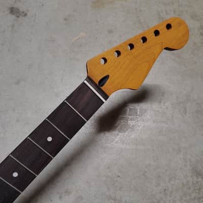Roasted Maple Strat Neck fits fender Stratocaster body 22 frets image 1