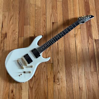 1990s Carvin DC127 Iridescent White Neck Thru Electric Guitar w/ OHSC image 12