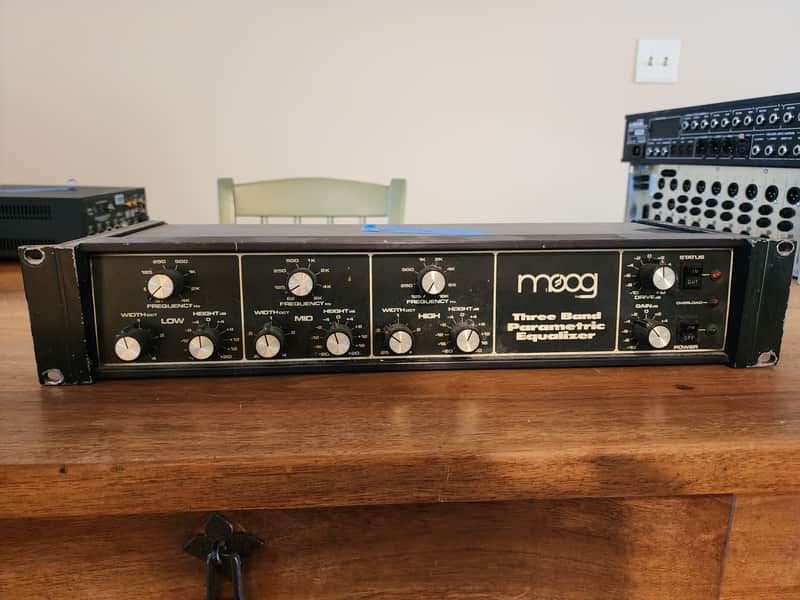 Moog MKPE Three Band Parametric Equalizer 1970s - Black image 1