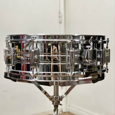 Pearl 5x14 Chrome Over Steel Snare Drum 1970s image 3
