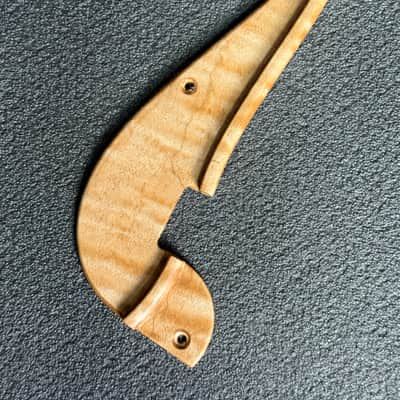 Woodcraft electric guitars Thumb rest Jazz Bass - Flame Maple wood image 2