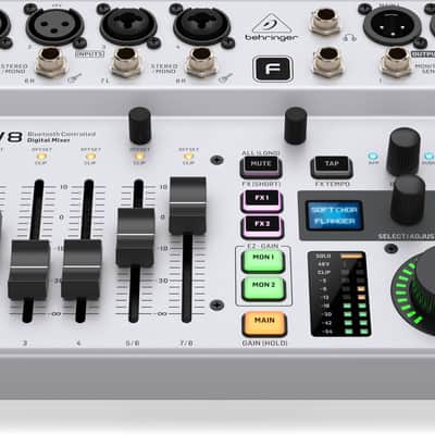 BEHRINGER FLOW 8 8-Channel Bluetooth Controlled Digital Mixer NEW - GRAY image 2