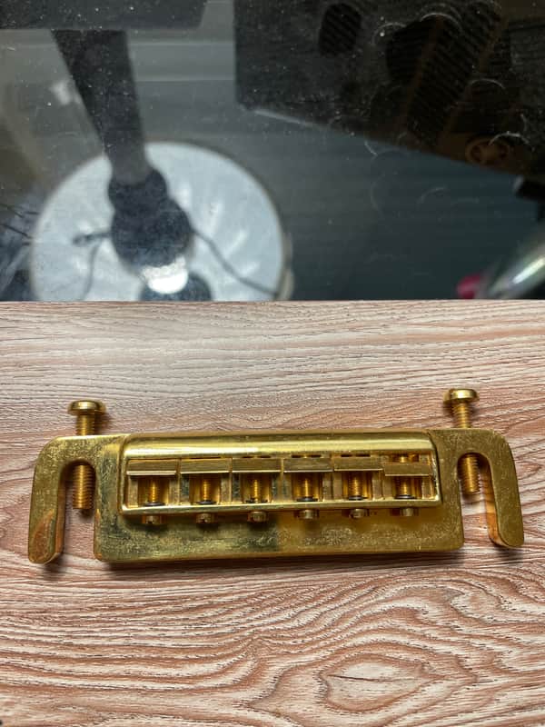Leo Quan Badass Bridge/Tailpiece Wrap Around Gold image 1