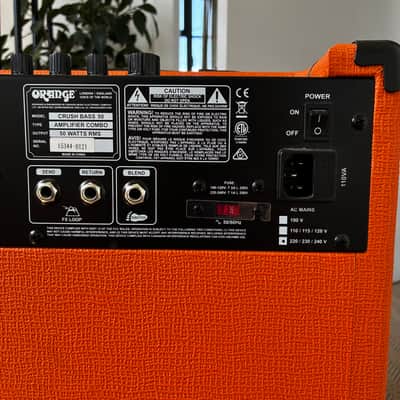 Orange Crush Bass 50 50-Watt 1x12" Bass Combo Present - Orange image 4