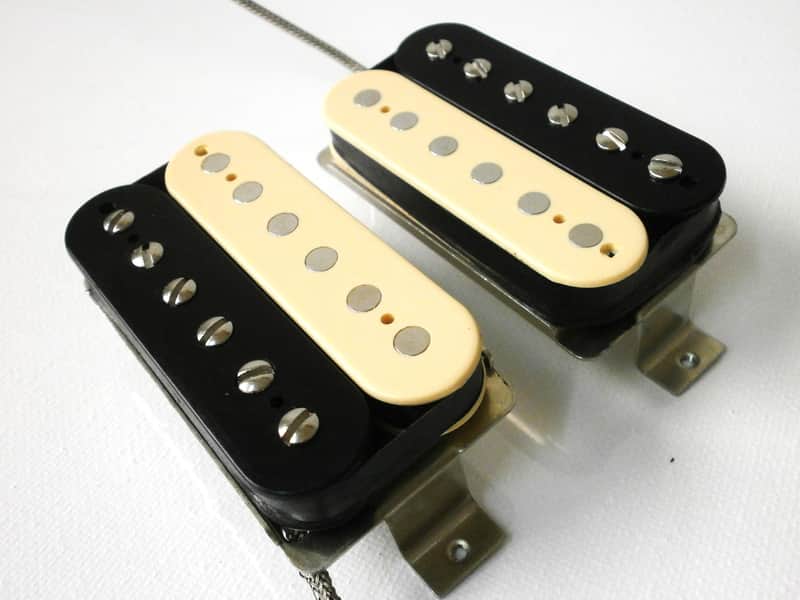 Q pickups 1959 PAF ZEBRA Humbucker VINTAGE CORRECT Clones 59 60 Fits Gibson Greco image 1
