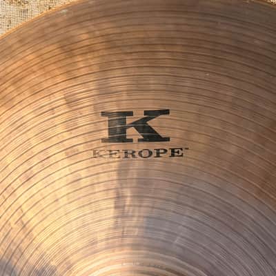 Zildjian KEROPE 20” Ride Crash THE ORIGINAL Smooth CLEAN! 1982 g Semi DRY Crashable! Deep Patina image 3