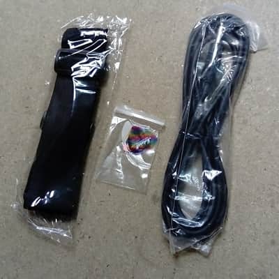 Marshall Electric Guitar With Gig Bag And Accessories Black image 3