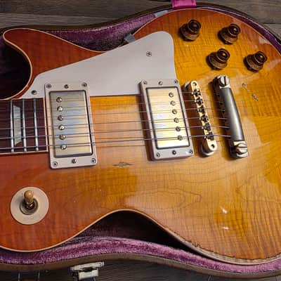 Gibson Custom Shop Gary Rossington '59 Les Paul Standard 2005 - Murphy Aged Sunburst Brazilian Board image 17