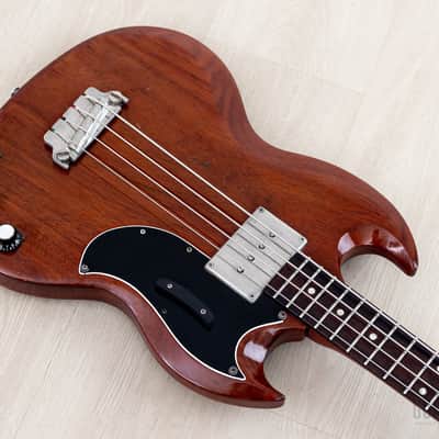 1963 Gibson EB-0 Cherry Vintage Short Scale SG Bass, 100% Original w/ Case image 9