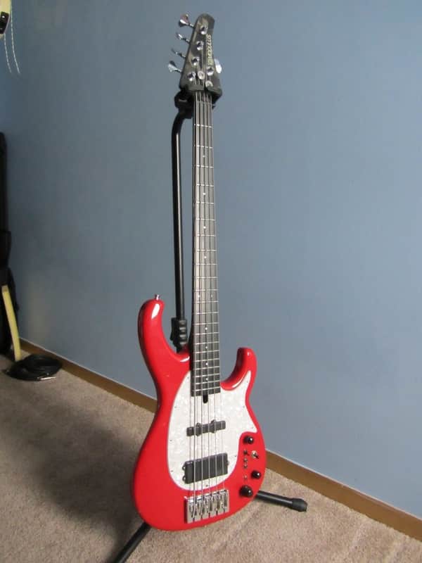 Modulus modified Flea Bass 5 Red Last Chance image 1