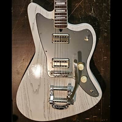 Beautiful USA Roasted, bound 5A flame maple neck.Hidden fret tangs.Rounded edges", Made for a Jazzmaster or Strat body # FJM-12 -You never felt frets like this. image 12