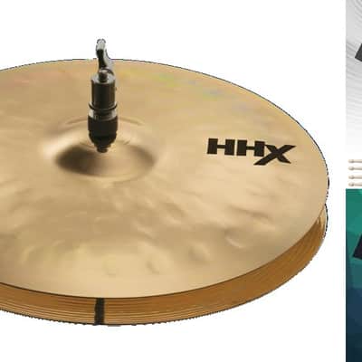 Sabian *Pre-Order* 14" HHX Evolution Hi-Hats Cymbals Brilliant Finish Bundle & Save | Made in Canada | Special Order | Authorized Dealer image 1
