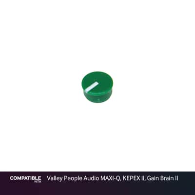 Green Knob Cap for Valley People Audio MAXI-Q, KEPEX II, Gain Brain II image 1