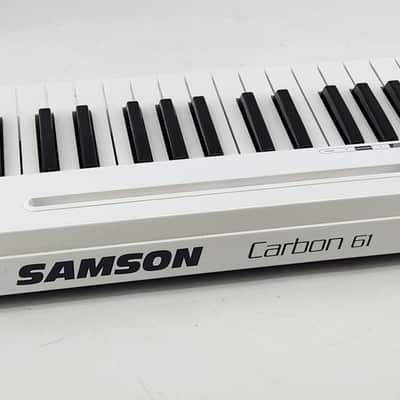 Samson Carbon 61 USB MIDI Keyboard Conroller 2010s - White image 4